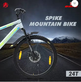 AVON Buke Spike 24T Bicycle | Frame Size: 15.9Inch | Wheel Size: 24inch | MTB Cycle 24 T Hybrid Cycle/City Bike  (Single Speed, Grey, Rigid)